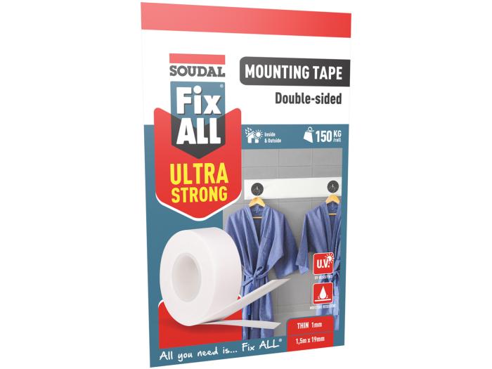 Soudal Fix All Mounting Tape Thin 1mm