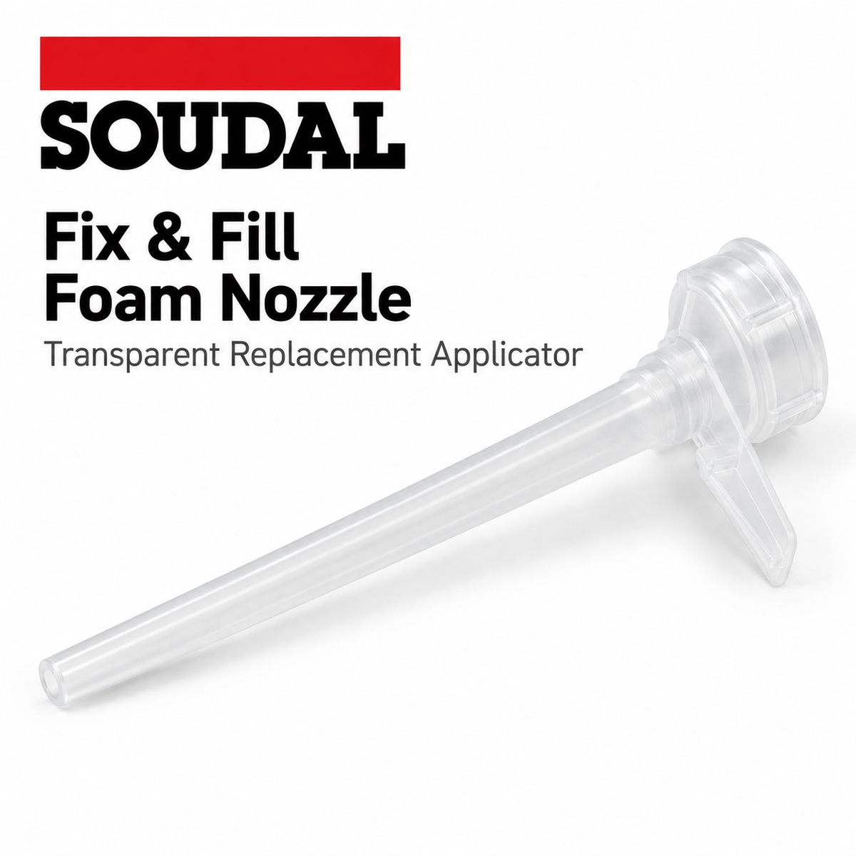 Soudal Fix & Fill Foam Nozzle Transparent Replacement Applicator
